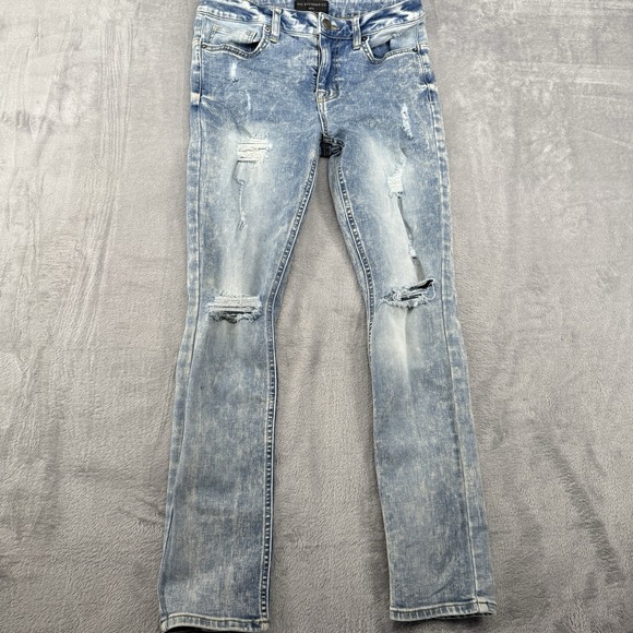 No Boundaries Other - No‎ Boundaries Men's Distressed Slim Fit  Skinny Jeans 30x32 Show (30x28)